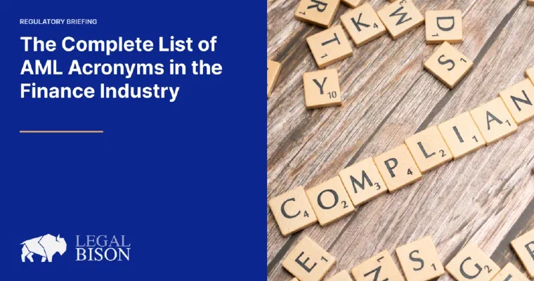The Complete List of AML Acronyms in the Finance Industry image