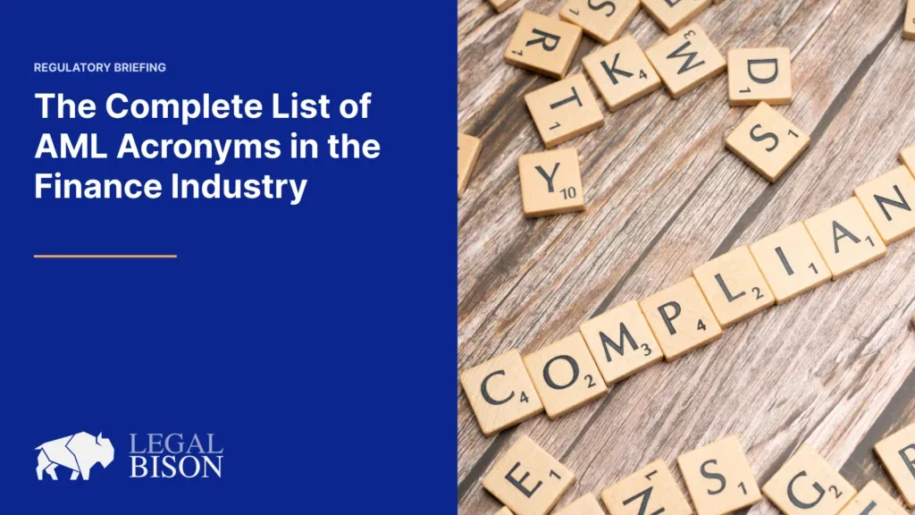 The Complete List of AML Acronyms in the Finance Industry image