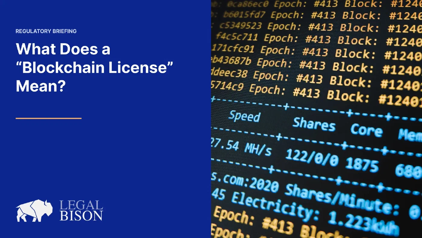 A Blockchain License? What Does That Even Mean? image