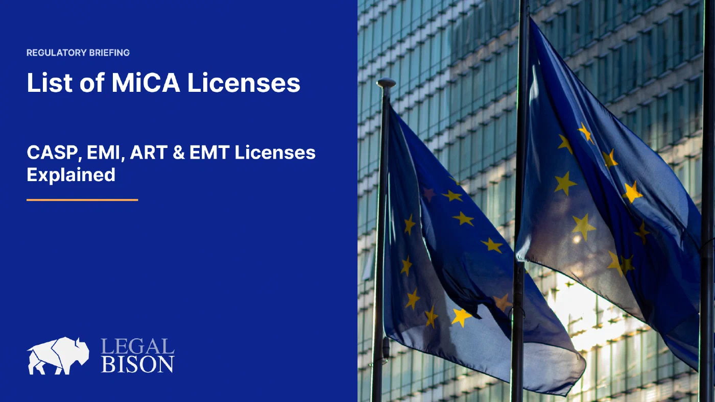 MiCA License List: CASP, EMI, ART & EMT Licenses Explained
